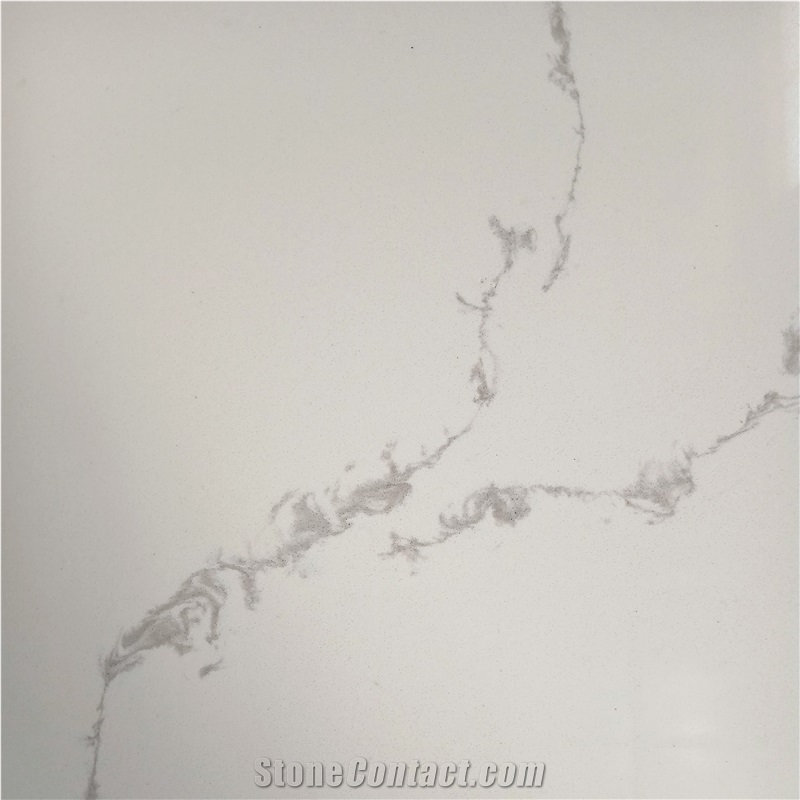 LQ-808 Calacatta Quartz Slab Vietnam Big Size Stone