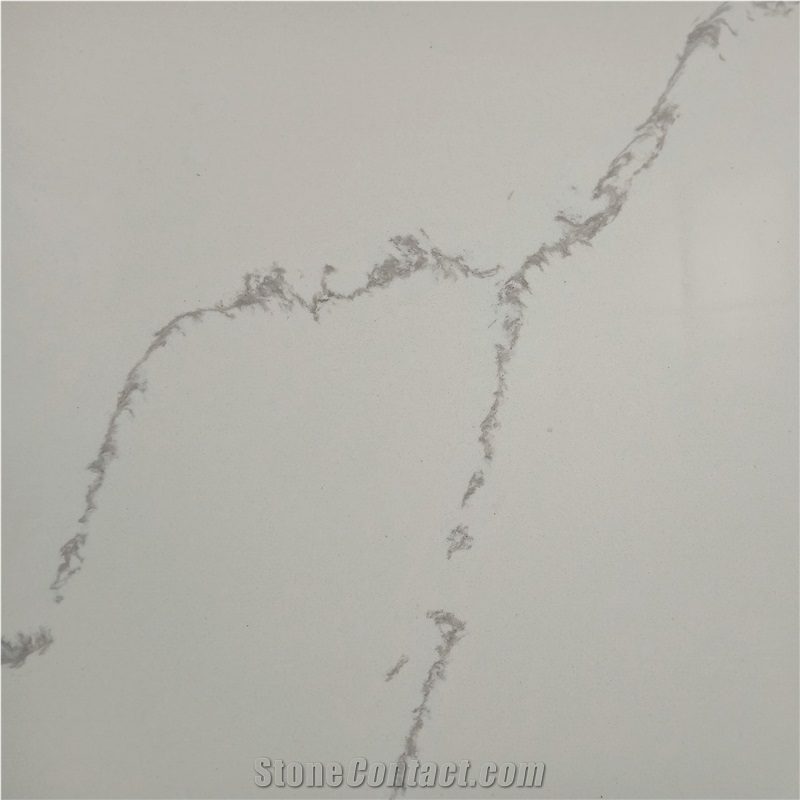 LQ-808 Calacatta Quartz Slab Vietnam Big Size Stone