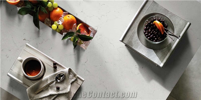 LQ-601 Carrara Quartz Vietnam Engineered Stone Slabs