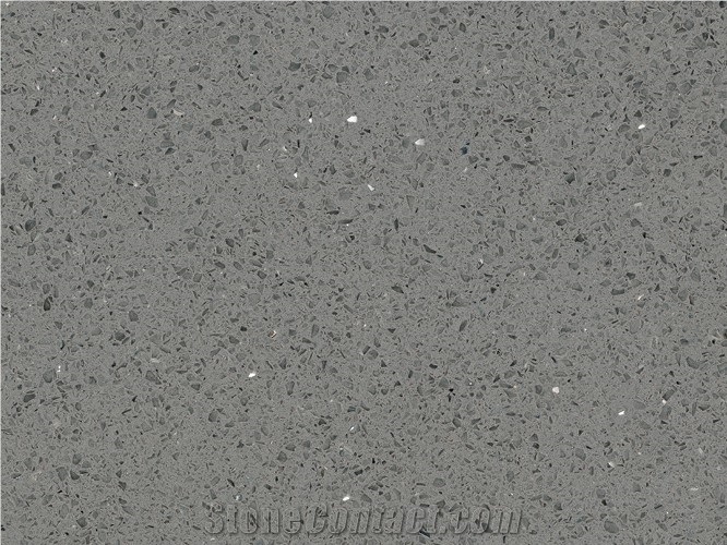 LC-312 Sparkling Grey Vietnam Quartz Artificial Stone
