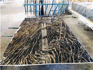 Persian Portoro Marble Slabs