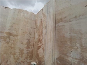 Noce Travertine Blocks, Turkey Brown Travertine