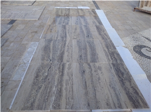 Romano Silver Travertine Tiles with Jumbo Sizes