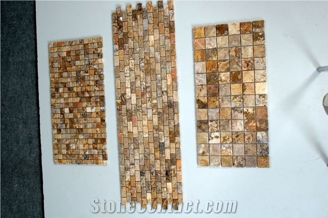 Scabos Travertine Mosaic