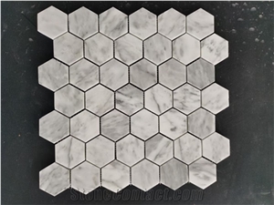 White Marble Kitchen Lantern Mosaic;Bathroom Tile;Backsplash