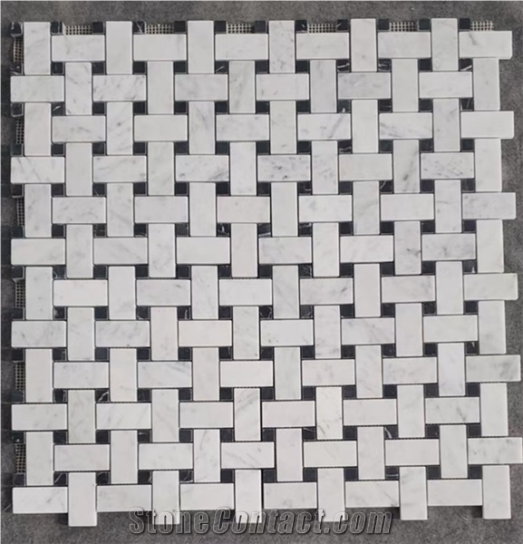 White Marble Kitchen Lantern Mosaic;Bathroom Tile;Backsplash