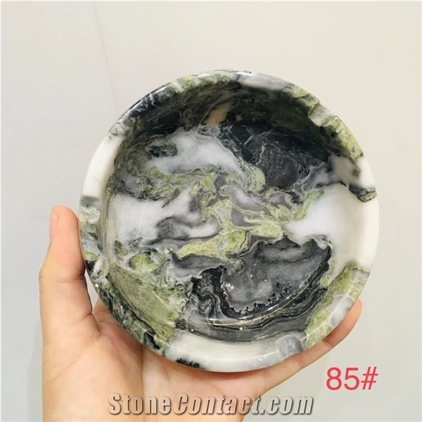 Ice Green Marble Stone Ash Tray Home Decor Desgin