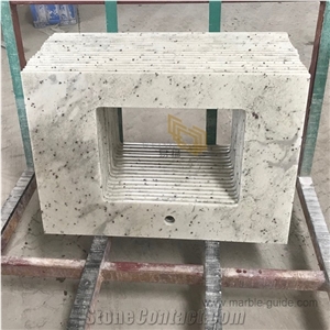 Andromeda White Granite for Bathroom Vanity Top Andromeda White Granite for Bathroom Vanity Top
