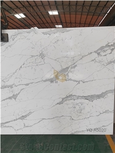 Factory Price Calacatta White Quartz Countertop for Kitchens