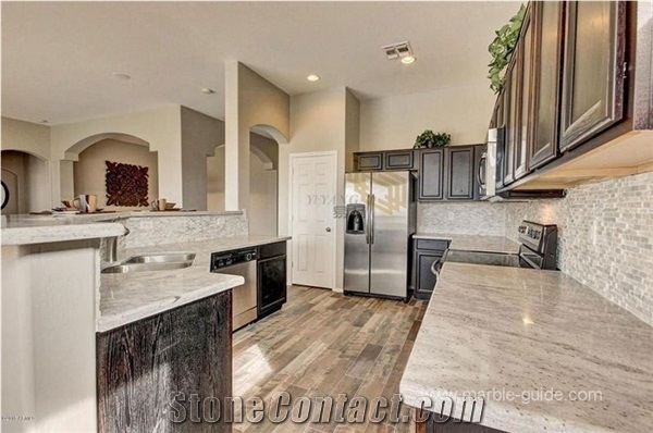 River White Granite Countertops for Kitchen