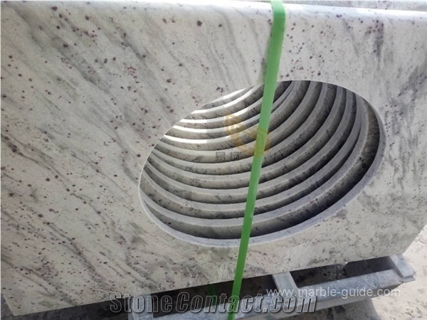 River White Granite Countertops for Kitchen