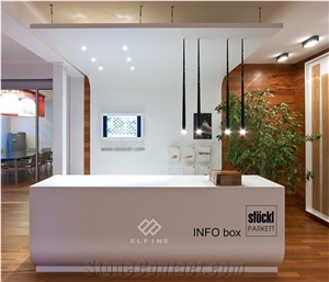 High End Beauty Salon Marble Furniture Reception Desk