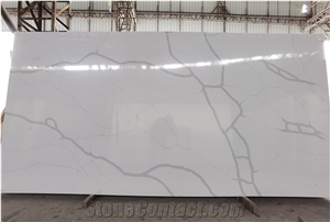 Calacatta White Quartz Stone Slabs
