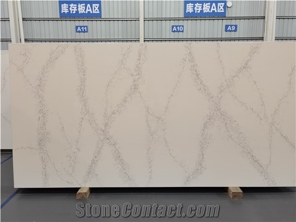 Calacatta White Quartz Stone Slabs