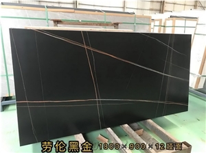 Hot Artificial Nero St. Laurent Sintered Stone Slabs Hot Artificial Nero St. Laurent Sintered Stone Slabs