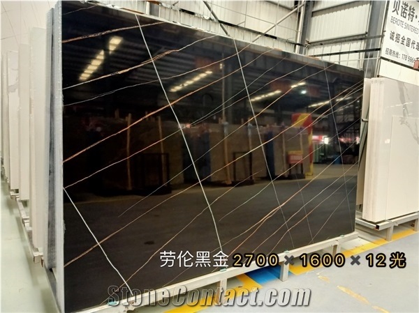 Hot Artificial Nero St. Laurent Sintered Stone Slabs