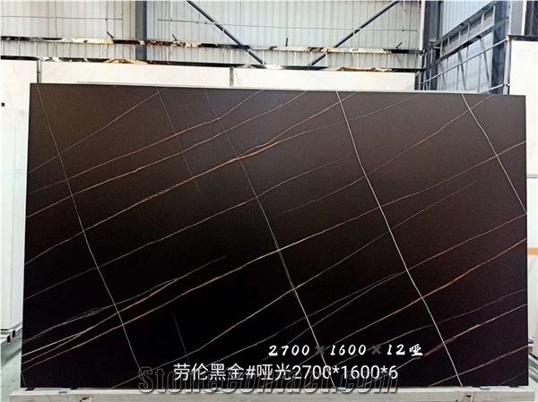 Hot Artificial Nero St. Laurent Sintered Stone Slabs