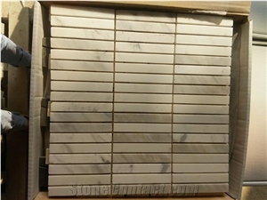 White Marble Stone Mosaic For Bathroom,Kitchen ,Wall Tile