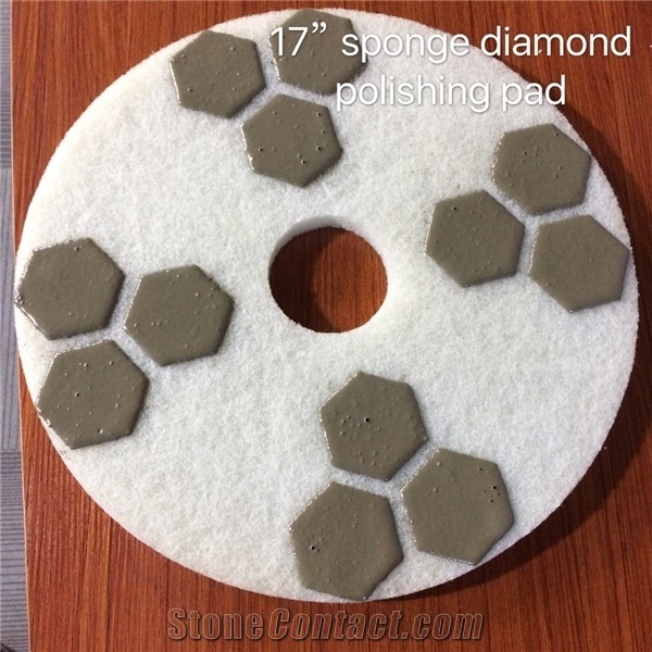 17inch Resin Fiber Sponge Pad Concrete Floor Polishing Pad