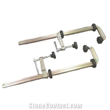 Metal Rubber F Clamp Woodworking Stone Securing Clamp