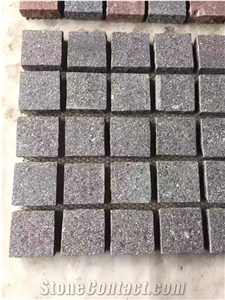Green Porphyry Granite Flooring Panel,Paver Tiles on Mesh