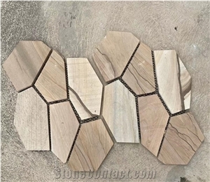 Yellow Sandstone Crazy Pattern