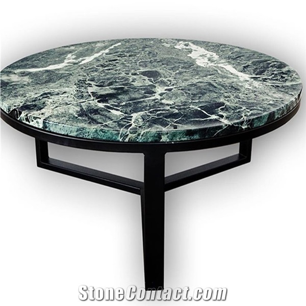 Round Green Marble New Design Coffee Table