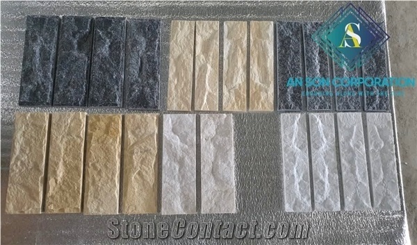 Hot Price Milky White Split Face Wall Cladding Stone