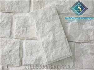 Hot White Marble Mushroom Face Wall Cladding 10x20cm Tiles
