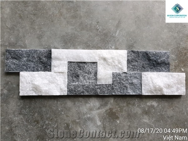 Mix Black & White Marble for Wall Cladding