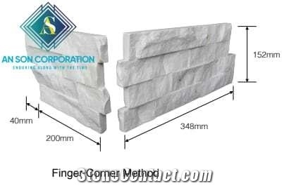 New Design for Corner White Wall Panel 15x60x1.5cm