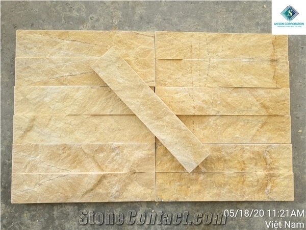 Pure Yellow Split up Wall Stone