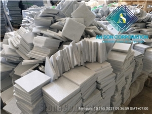 Special Design Sandblasted Marble 10x10x1cm