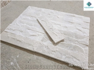 Split White Marble