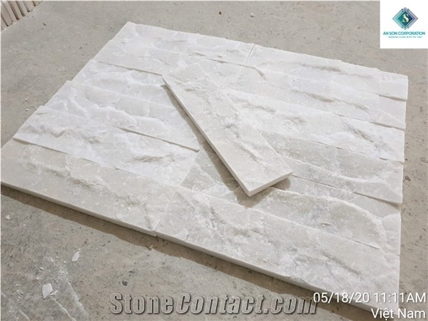 Split White Marble