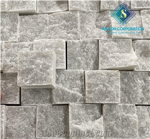 White Marble Cube