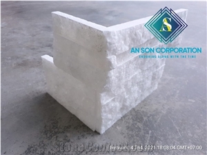 Z Type White Marble Wall Panel