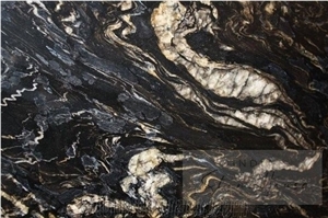 Titanium Gold Granite Slabs, Golden Color Granite