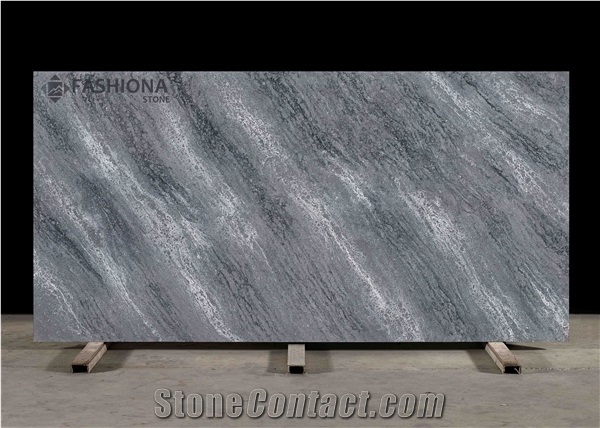 Travertine Quartz Surface Slab for Counter Top Fad301