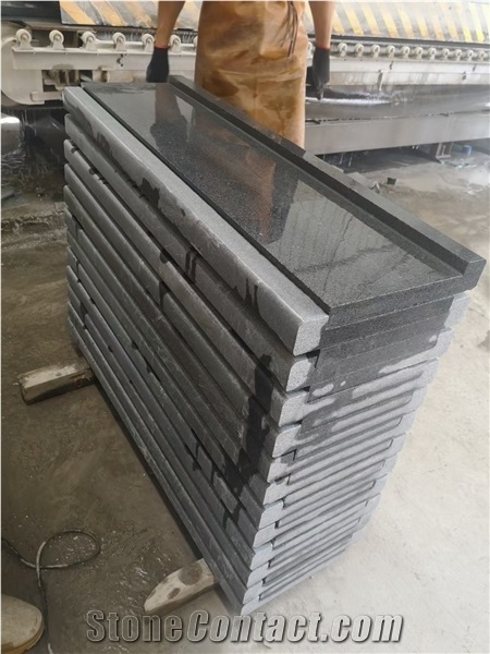 China G654 Black Granite Polished Slabs Floor Paving