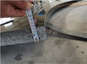 Arc Sharped Natural Stone Black Pearl Granite Window Sills