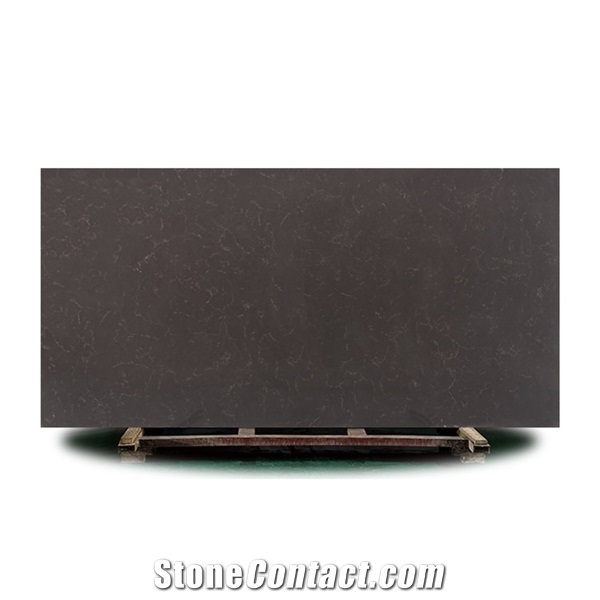 Black Vein Slab Hot Sale Quartz Stone Artificial