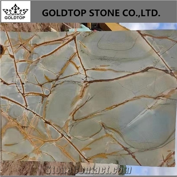 Blue Roma Quartzite Slabs for Kitchen Flooring Tiles Pattern