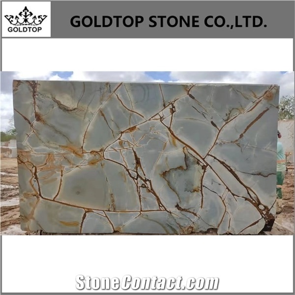 Blue Roma Quartzite Slabs for Kitchen Flooring Tiles Pattern