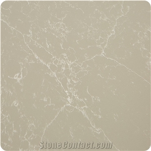 Cream-Colored Quartz Stone Countertops