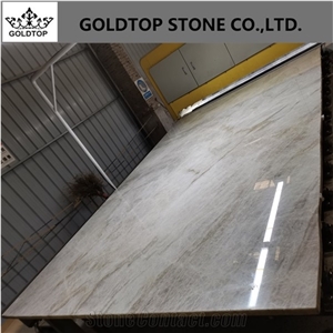 Elegant White Cristallo Quartzite Wall French Pattern Tiles