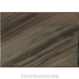 Elegent Brown Quartzite Slabs for Kitchen Cabinet Countertop