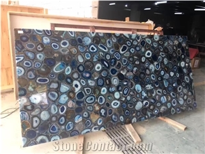 Flower Agate Slab, Blue Agate Slab, Agate Slab