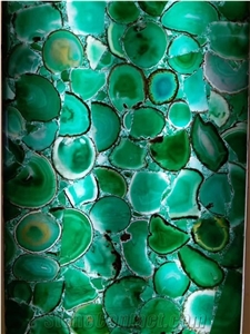 Flower Agate Slab, Green Agate Slab