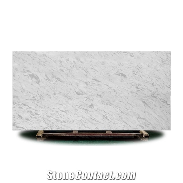 Gery Quartz Marble Artificial Slab Stone for Countertop